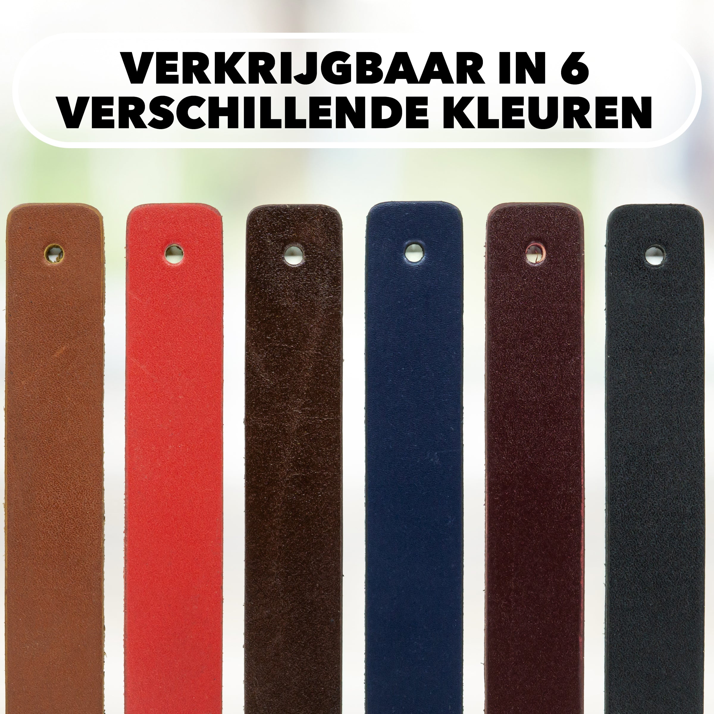 Leren Handgrepen 8 stuks – Meubelgreep – Handvaten Kast – Keukengreep – Ladegreep – Leren Lus – Incl. Sierschroeven – 100% Buffel Leer - Cognac