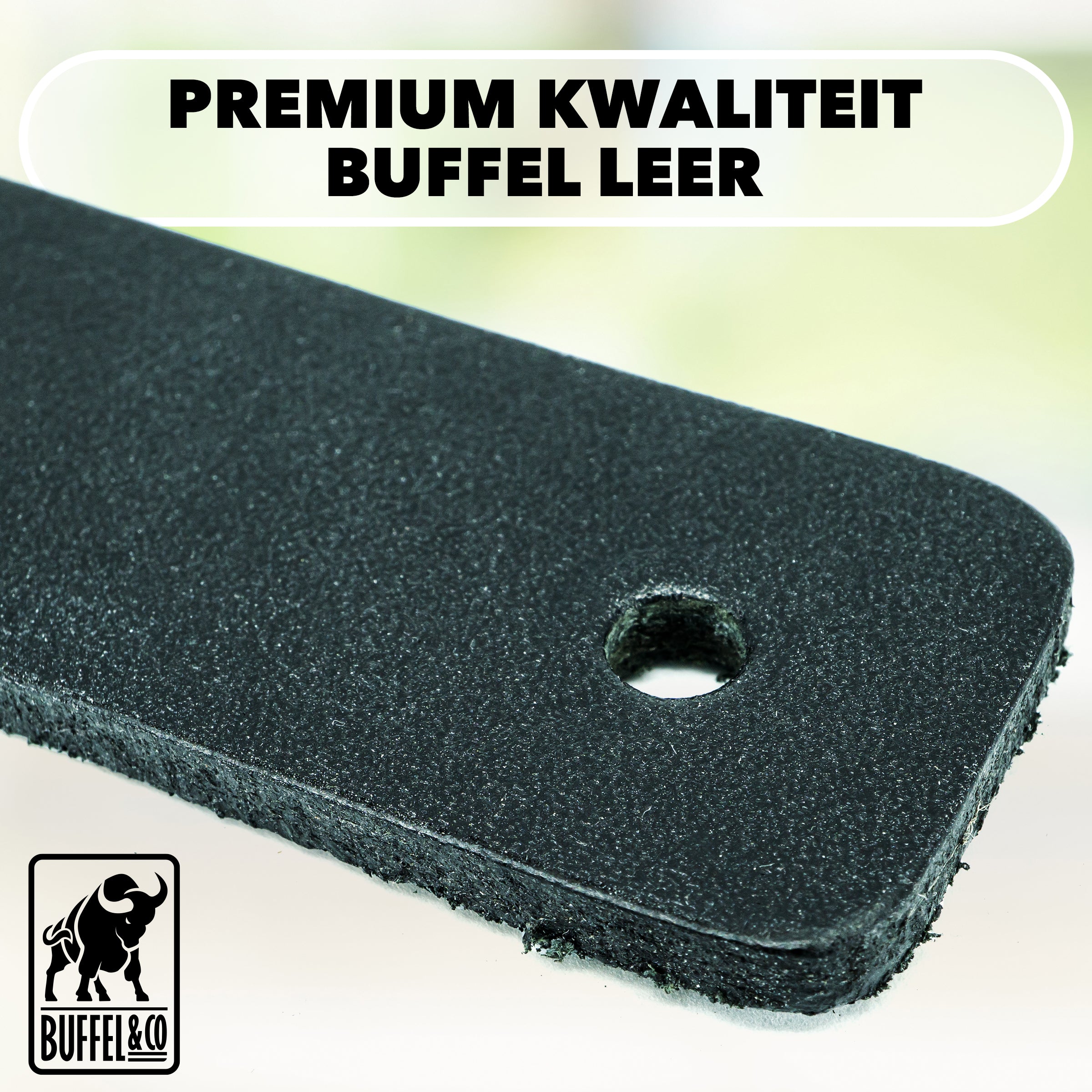 Luxe Wandrek – Wandplank met Leren Bevestiging – Keukenrek ophangbaar voor keukengerei incl. hangers – 100% Leer – Massief hout